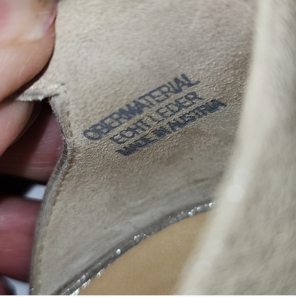 Paul Green Taupe Beckett Pointed Toe Flats Gold Adjustable buckle US 6 - Picture 5 of 7